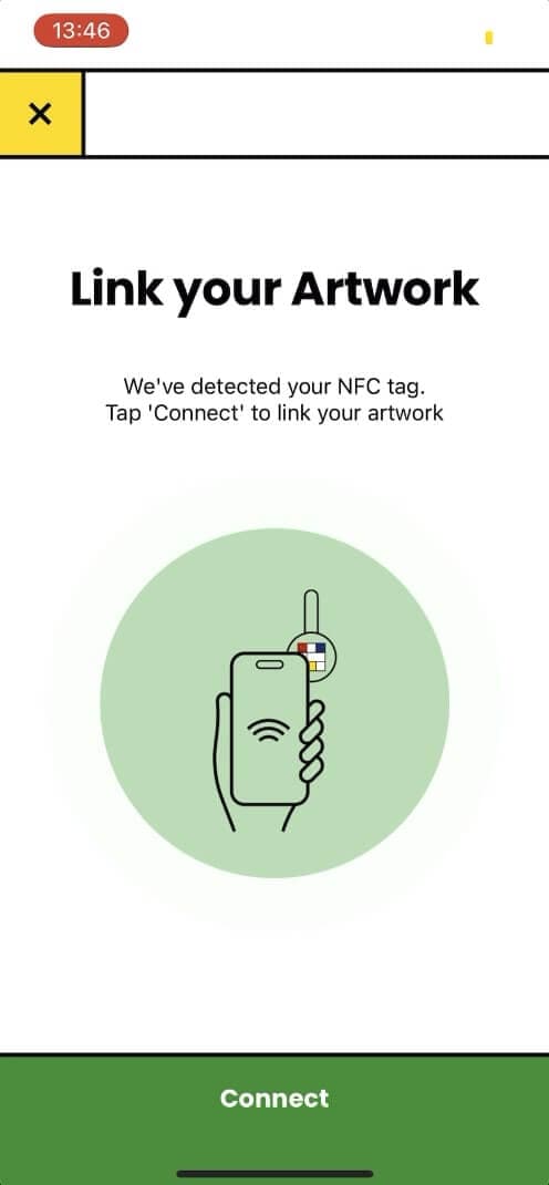 NFC verification interface